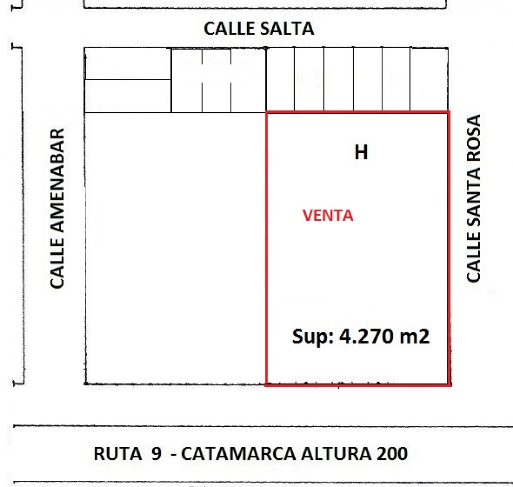 Terreno SOBRE RUTA 9 (55 metros x 77 m)