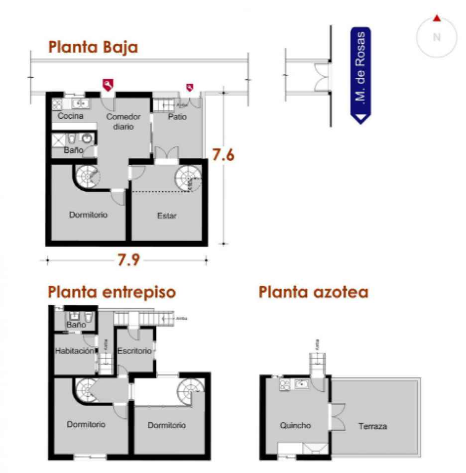 Juan Manuel de Rosas 1100 - Pasillo NO ph